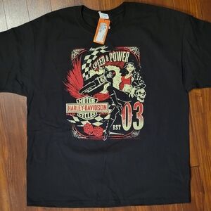 RARE Harley Davidson Skull Shanghai T-Shirt